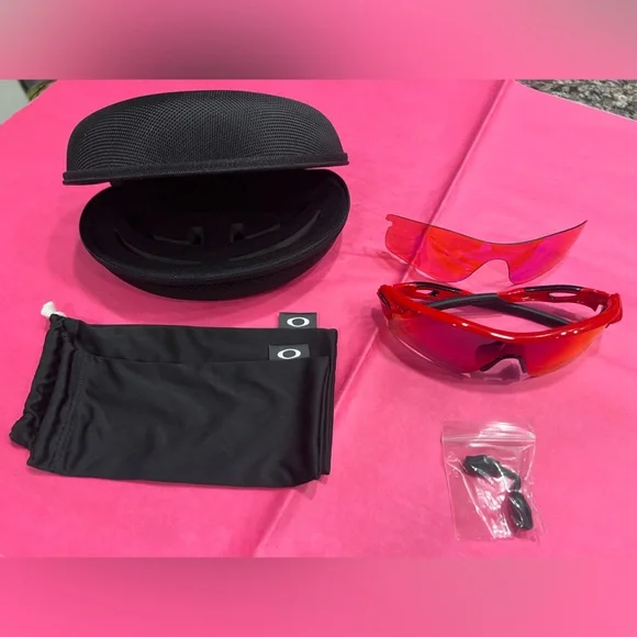 Oakley | Accessories | Nwot Oakley Radar Lock Red Glasses  display picture 3